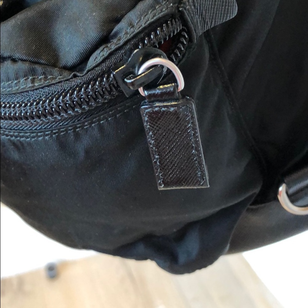 Prada V164 Unisex Nero Nylon / Leather Backpack - Picture 12 of 15